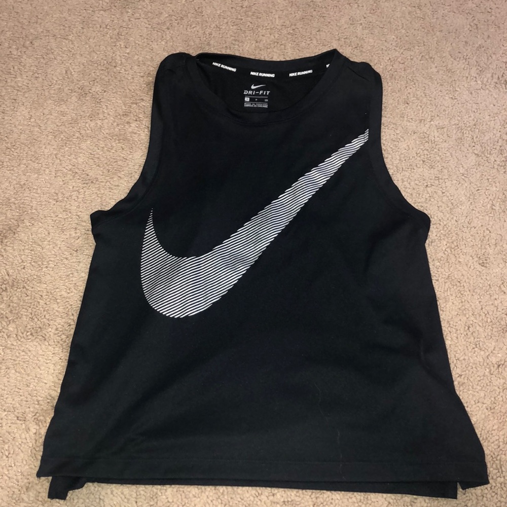 Nike Black Muscle Tank (somewhat cropped)